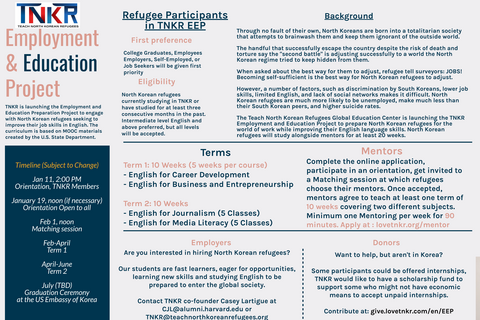 TNKR Employment and Education Project